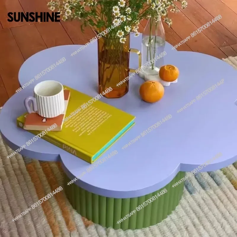 

Unique Cute Coffee Table Space Saving Minimalist Italian Aesthetic Coffee Table Simple Modern Mesa Auxiliar Postmodern Furniture