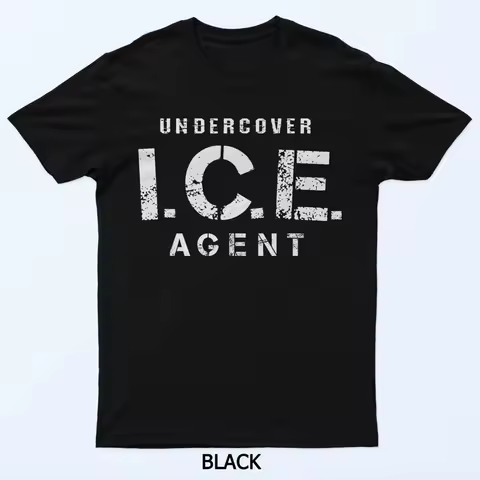 Funny Immigration T Shirt for Undercover ICE Agent Cops Size S 4XL