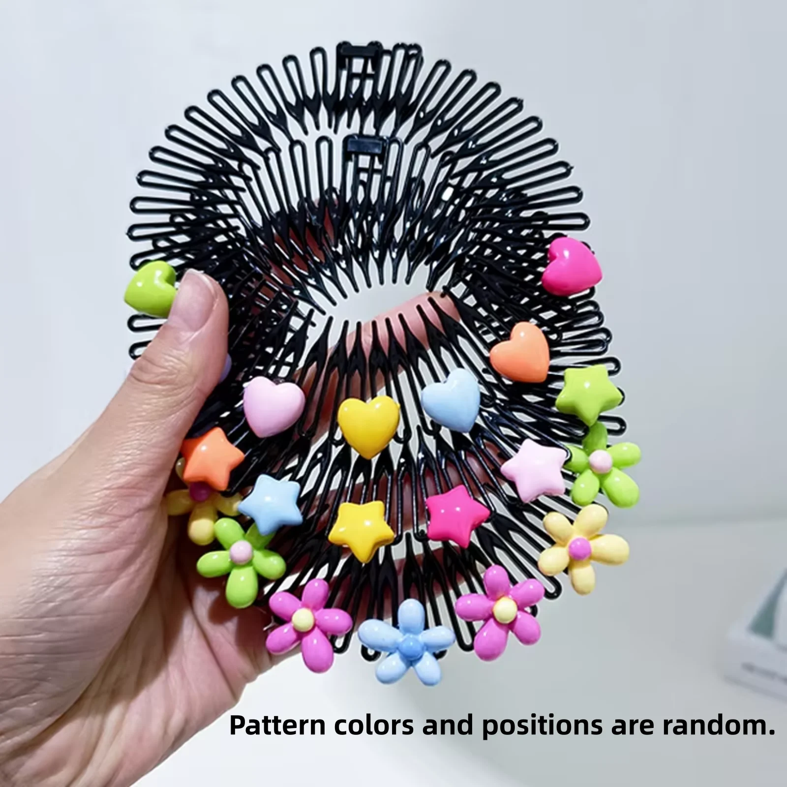 3-teiliges Set Kinder Y2k Stern-Haarschmuck Buntes Haarband Haarspangen Hasen-Herz Niedlicher Kopfschmuck Prinzessinnen-Haaraccessoires für Mädchen – Detail 3