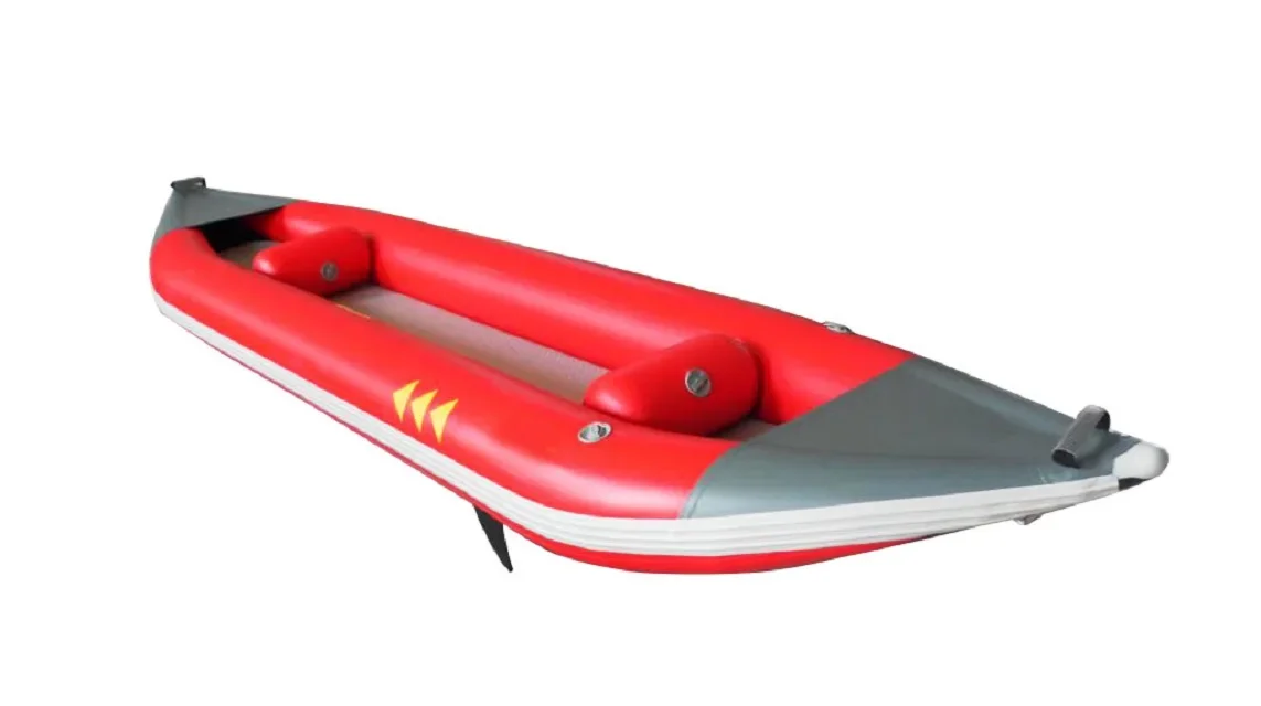 Canoins de Kayak Pliables en PVC Durable Personnalisés, Kayak Gonflable Double, Sports Aquatiques, 2 Mortes