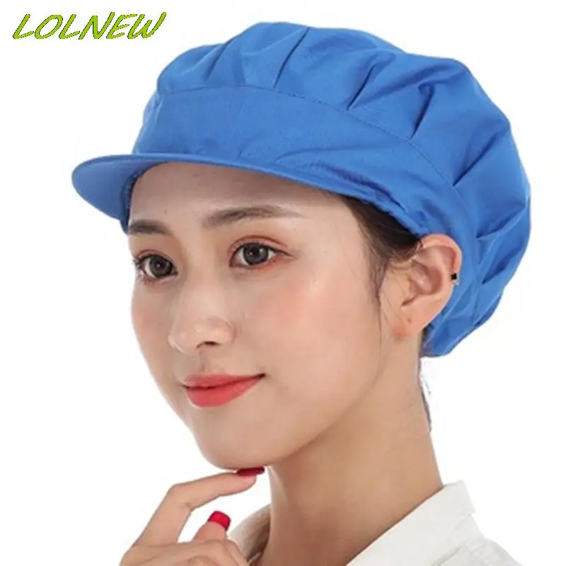 Bulk Food Factory Work Caps Breathable Mesh Hats Dustproof Workshop Anti-hair Loss Kitchen Chef Hat Cap Restaurants Accessories