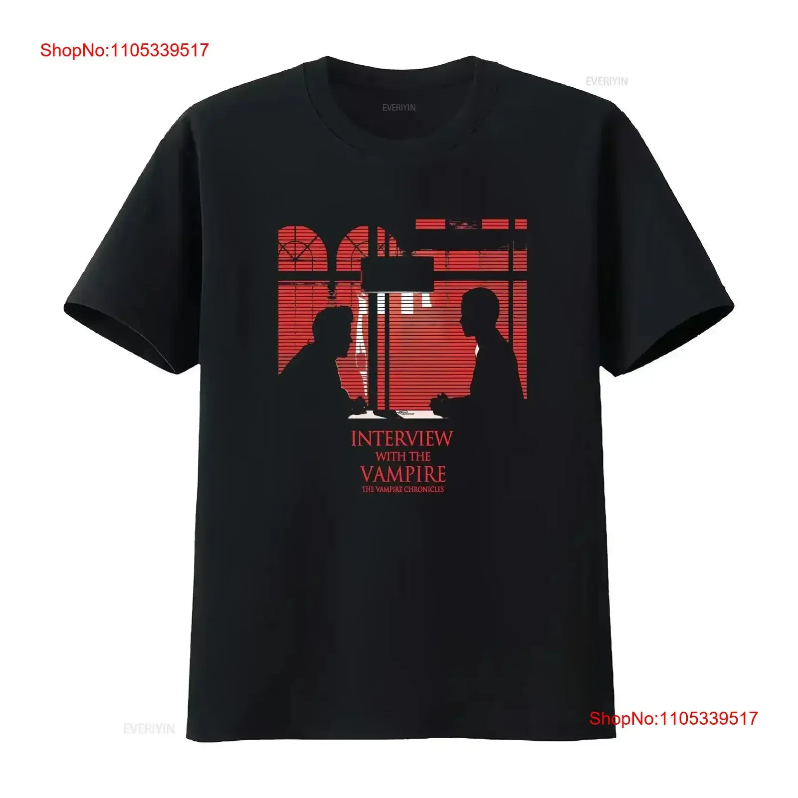 Interview With The Vampire Chronicles Silhouette T Shirt YI1202 vintage Washed Comfortable Breathable Casual Stretched fashion