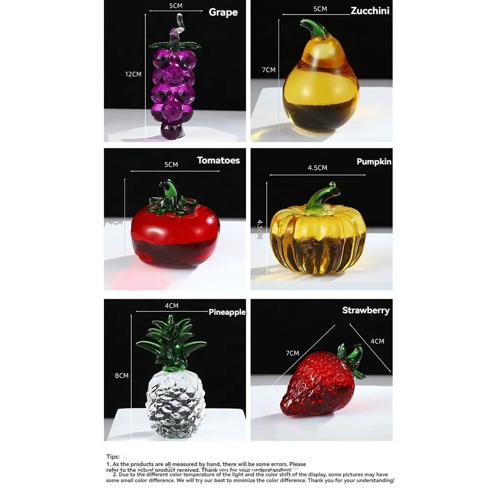 محاكاة الفواكه الكريستال الفاكهة الحلي البسيطة الاصطناعي الفراولة الأناناس الفاكهة تمثال نموذج الغذاء نابض بالحياة