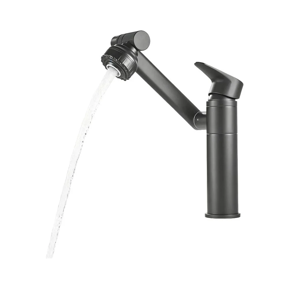 Washbasin Faucet Swivel Type for Dual Spray Modes Stainless Steel Chrome Finish 5 5 32cm Height Adjustable Arm for Wide Coverage