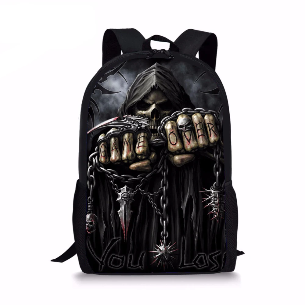 Coole Schädel drucken Männer Rucksack Kinder Jungen Mädchen Rucksäcke Kind Schult aschen für Teenager Schüler täglich Rucksack Schult asche 16 Zoll