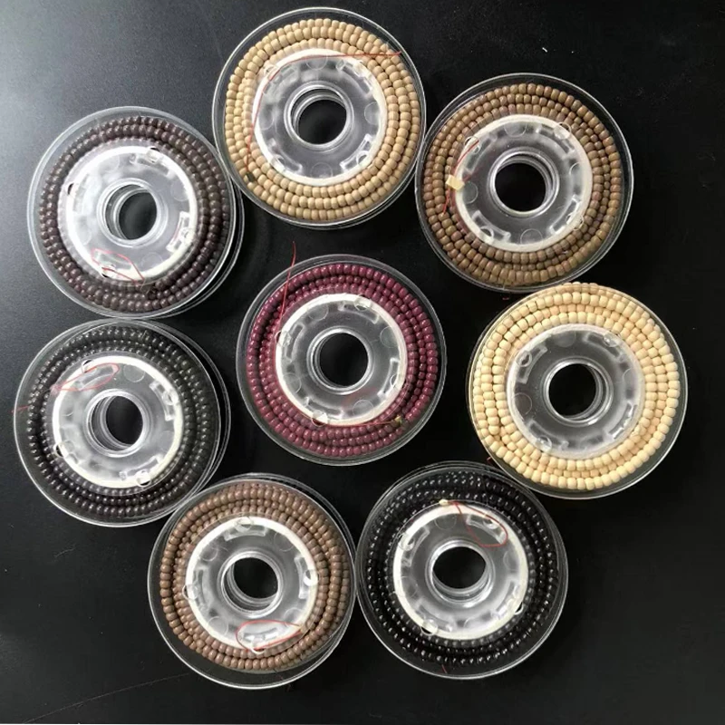 

4MM Pre-Loaded Hair Extension Nano Rings Silicone Lined Beads For Nano Ring Human Hair Extensions 500pcs/roll