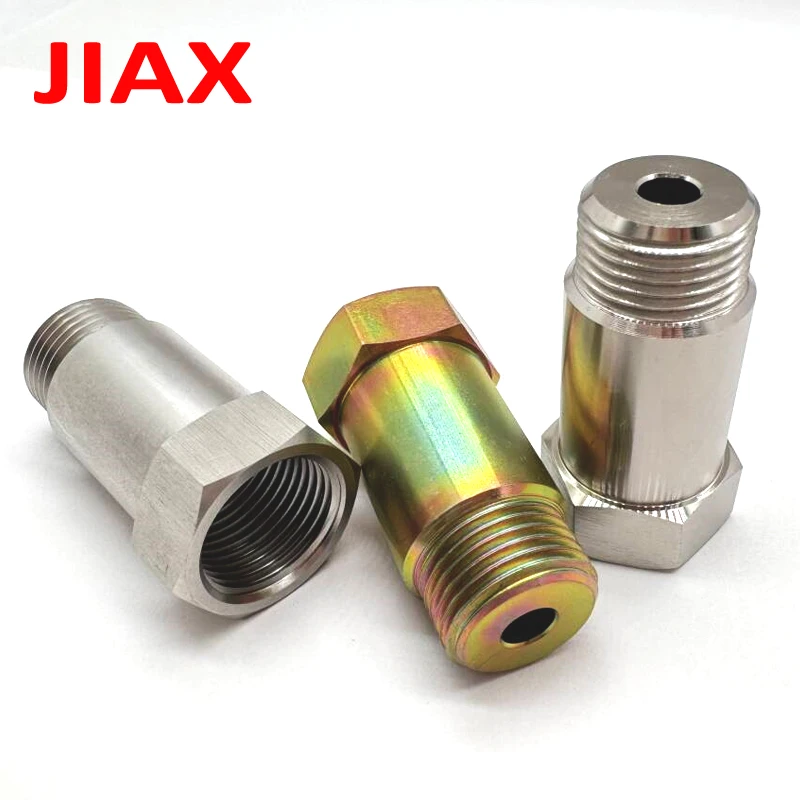 Stainless Steel / Colored Zinc / Iron 45mm O2 Sensor Adapter M18x1.5 Thread Fitting CEL Eliminator for  Exhaust Car Accessories