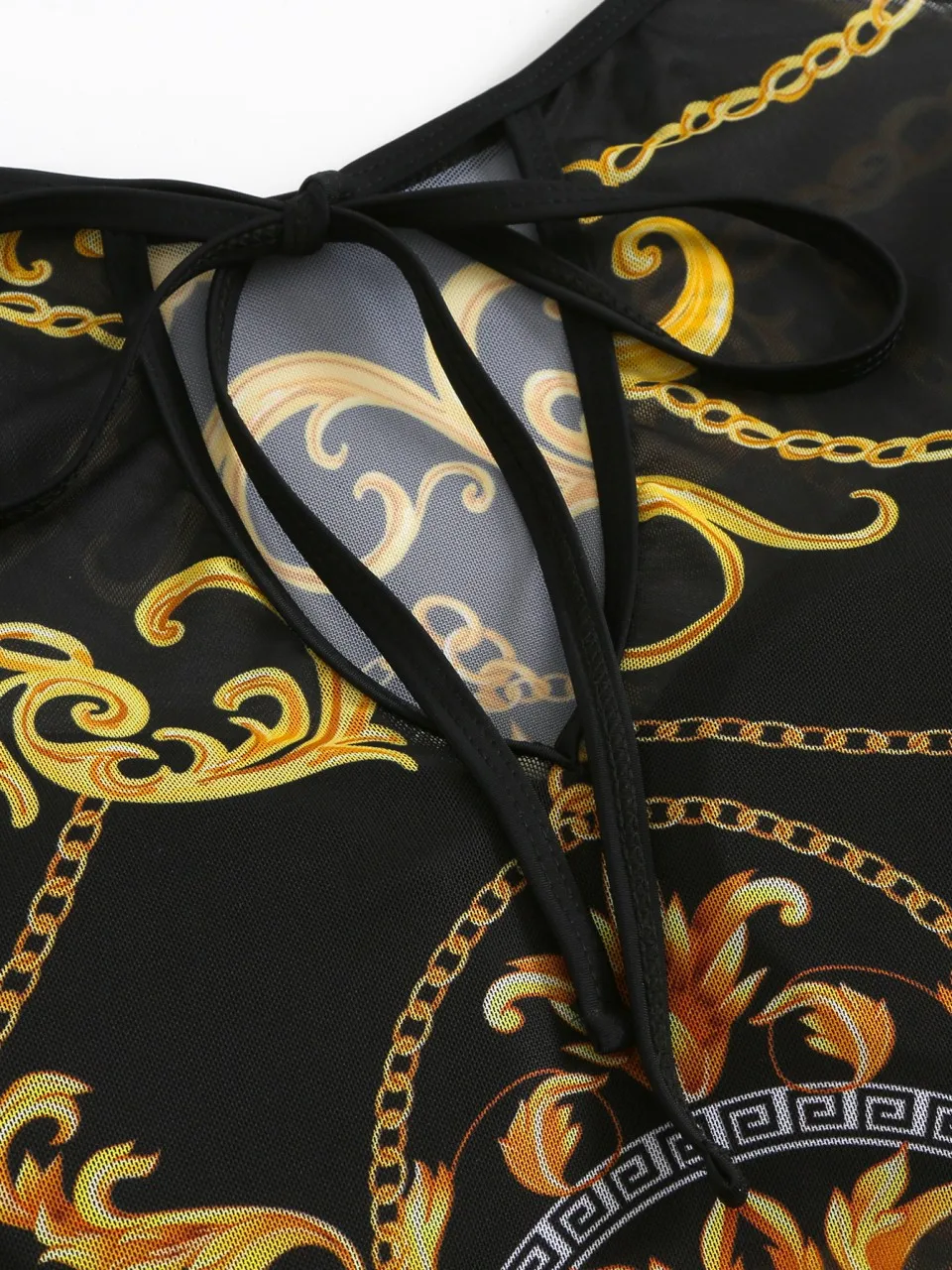 مثير شبكة ملابس السباحة 2026 المرأة مع فستان الشاطئ طويلة الأكمام ملابس السباحة الإناث المطبوعة الاستحمام لباس سباحة مبطن بحر