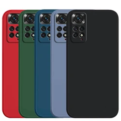 Funda de silicona líquida a prueba de golpes para Xiaomi Redmi Note 11s, 10, 11, 12, 13 Pro Plus, 5G