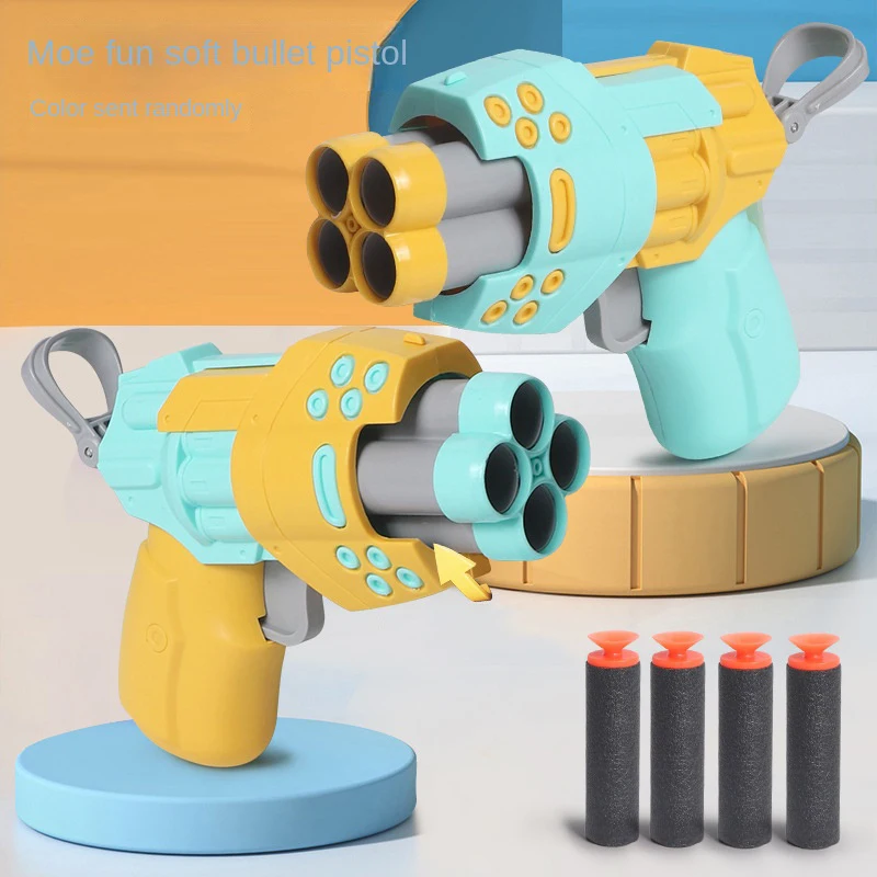 Nuovi mini bambini pistola giocattoli arma schiuma morbida proiettile giocattolo lanciatore di pistola bambini gioco di tiro all'aperto giocattolo sportivo