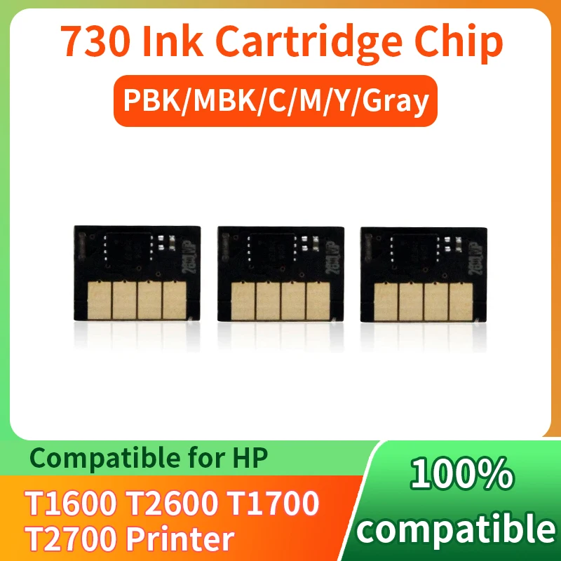

Совместимый с чипом картриджа HP 730XL для чипа HP730 для HP DesignJet T1600 T1600dr T1700 T1700dr T2600, чипы принтера