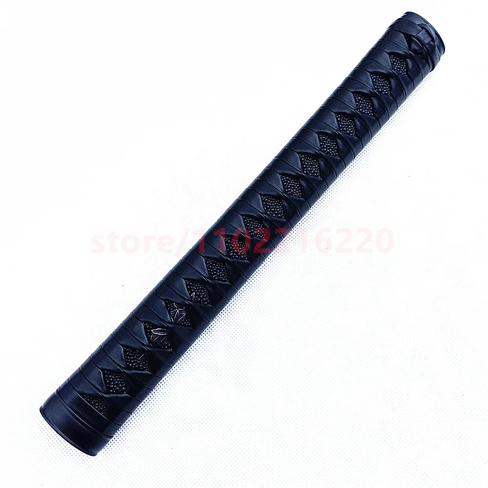 Very Nice 30cm Tsuka Handle Hilt Alloy Fuchi Kashira Menuki For Real Japanese Japan Samurai Katana Sword Fittings Parts Black