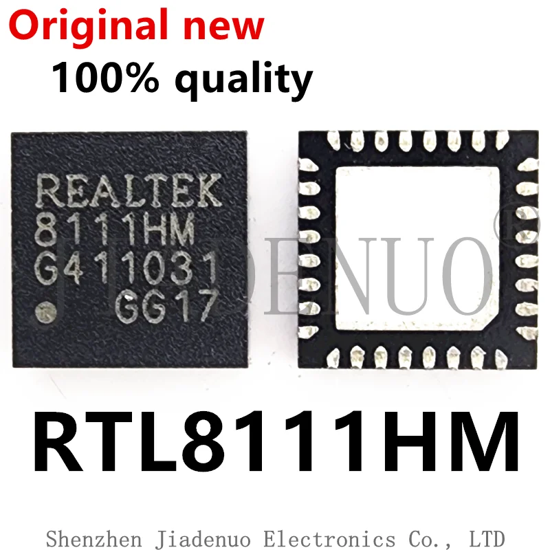 (1pcs)100% original New RTL8111HM RTL8111H RTL8111HSH QFN 8111HM 8111H 8111HSH Chipset