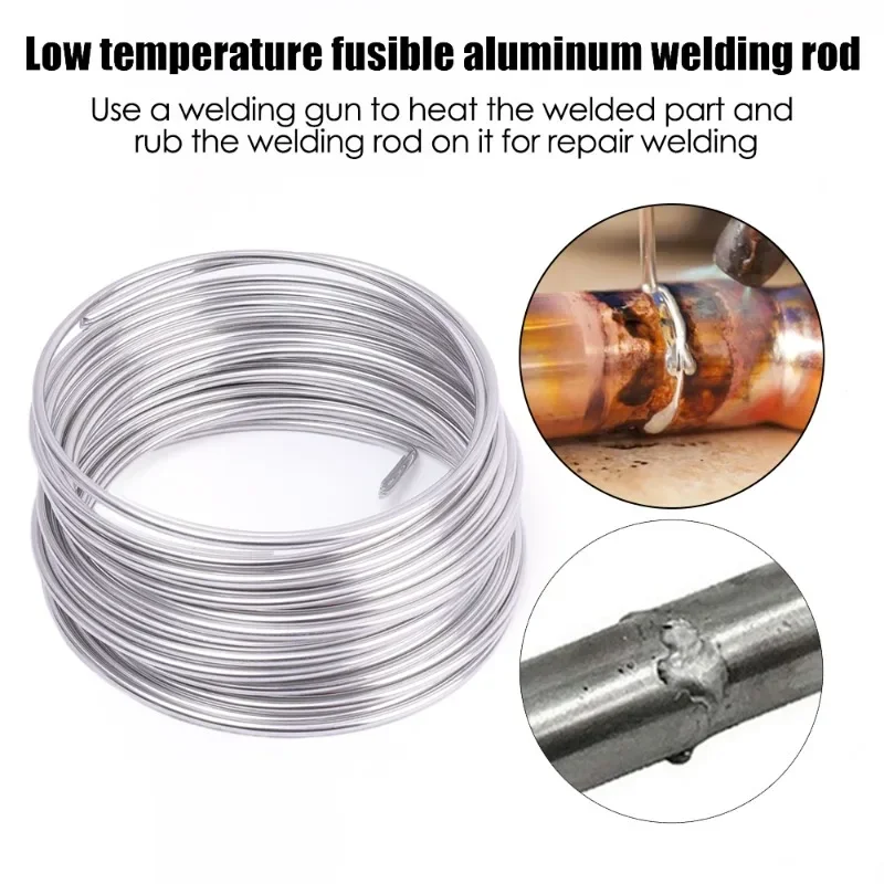 1.6/2mm Low Temperature Easy Melt Solder Wires Welding Rod Aluminum Alloy Copper Iron Welding Wires Solder Rod Repair Agent Kits