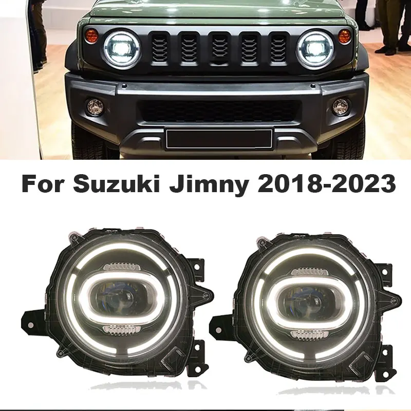 

Фонарь для Suzuki Jimny светодиодный передняя фара 2018-2023 Jimny передняя фара DRL проектор Объектив Автомобильные аксессуары