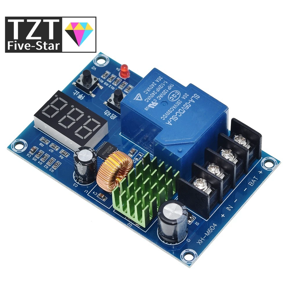 TZT XH-M604 Battery Charger Control Module DC 6-60V Storage Lithium Battery Charging Control Protection Board Switch