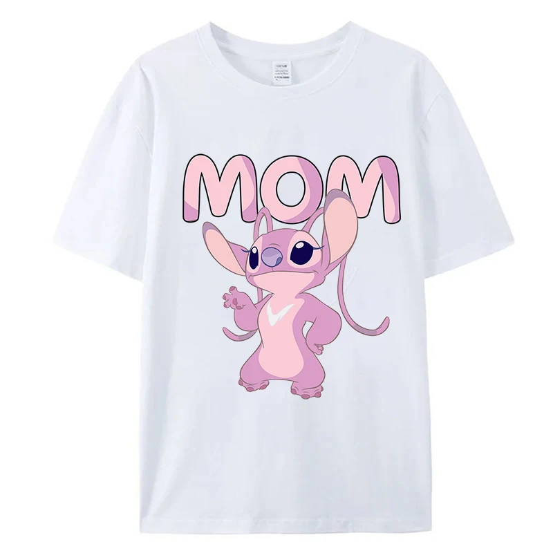 T-Shirt Stitch Disney pour Adulte et Papa, Vêtements de Famille, Dessin Animé, Cadeaux d\'Anniversaire