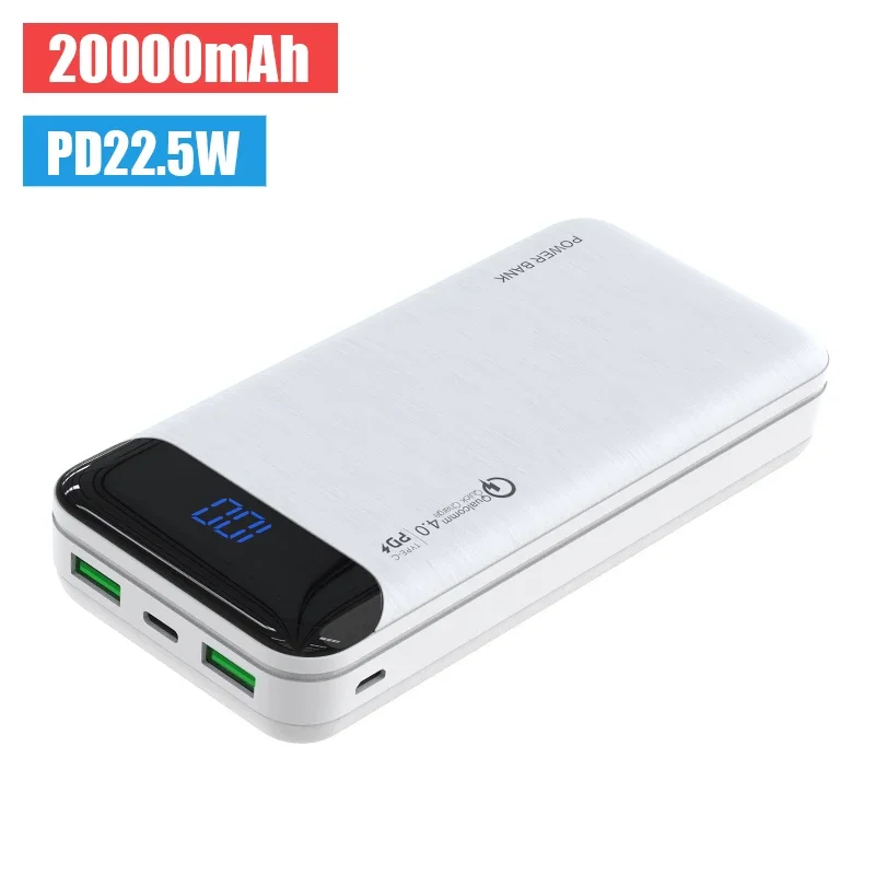 20000mAh Power Bank 22.5W PD ricarica rapida Powerbank batteria portatile ricarica rapida per iPhone 13 Xiaomi Huawei PoverBank 10000