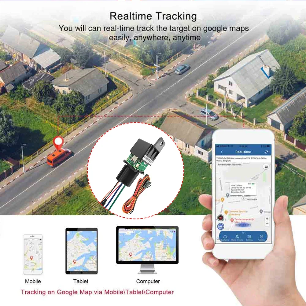 2/4G CJ730 Vehicle GPS Tracker 9V-95V GPS Locator Car Positioner Anti-theft GPS Tracker Bike Motorcycle Automotove Accessories