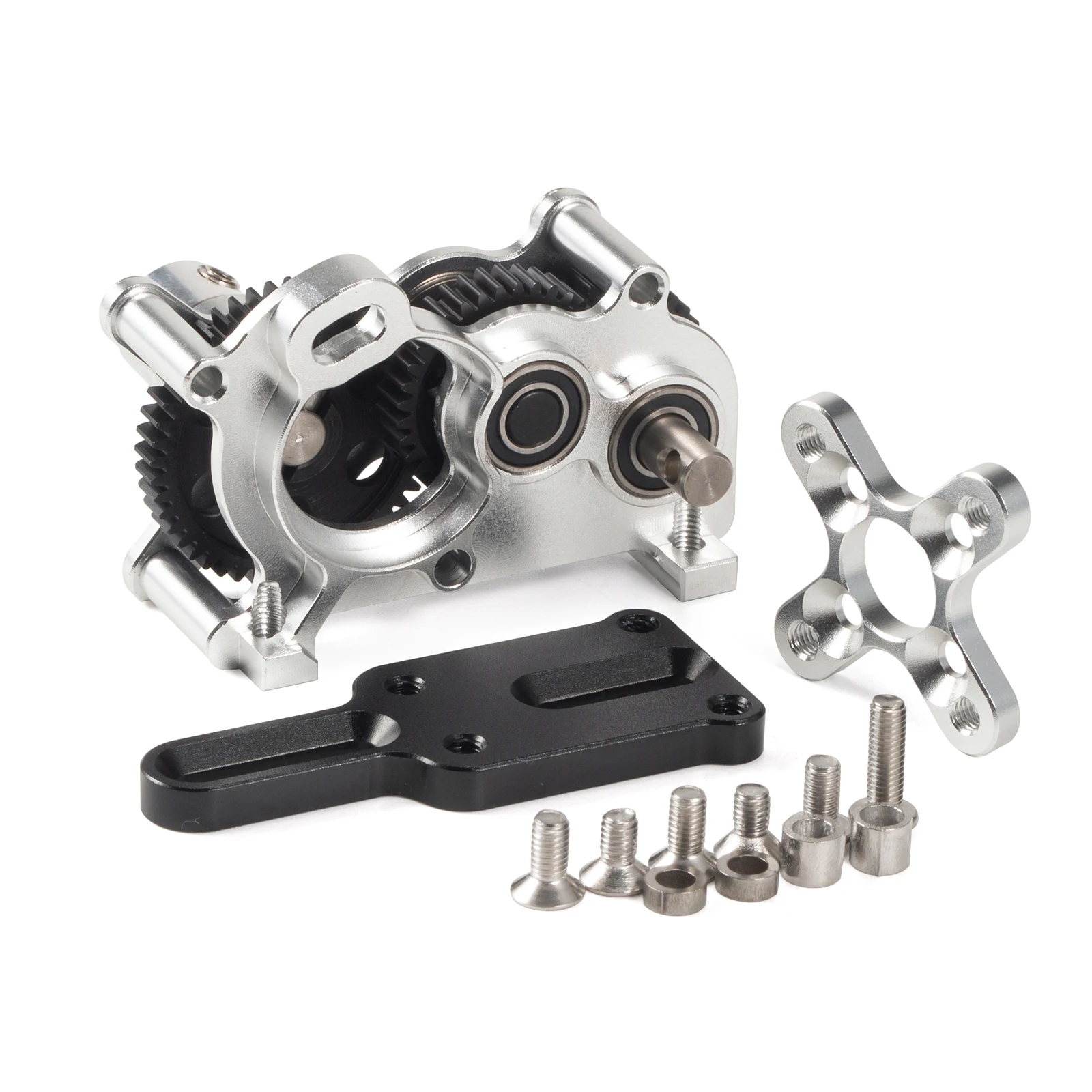 50g Ultralight OD4 Transmission 48P Gearbox With Adapter Plate Right Motor for Mini Class 1/10 RC Crawler Comp Rigs