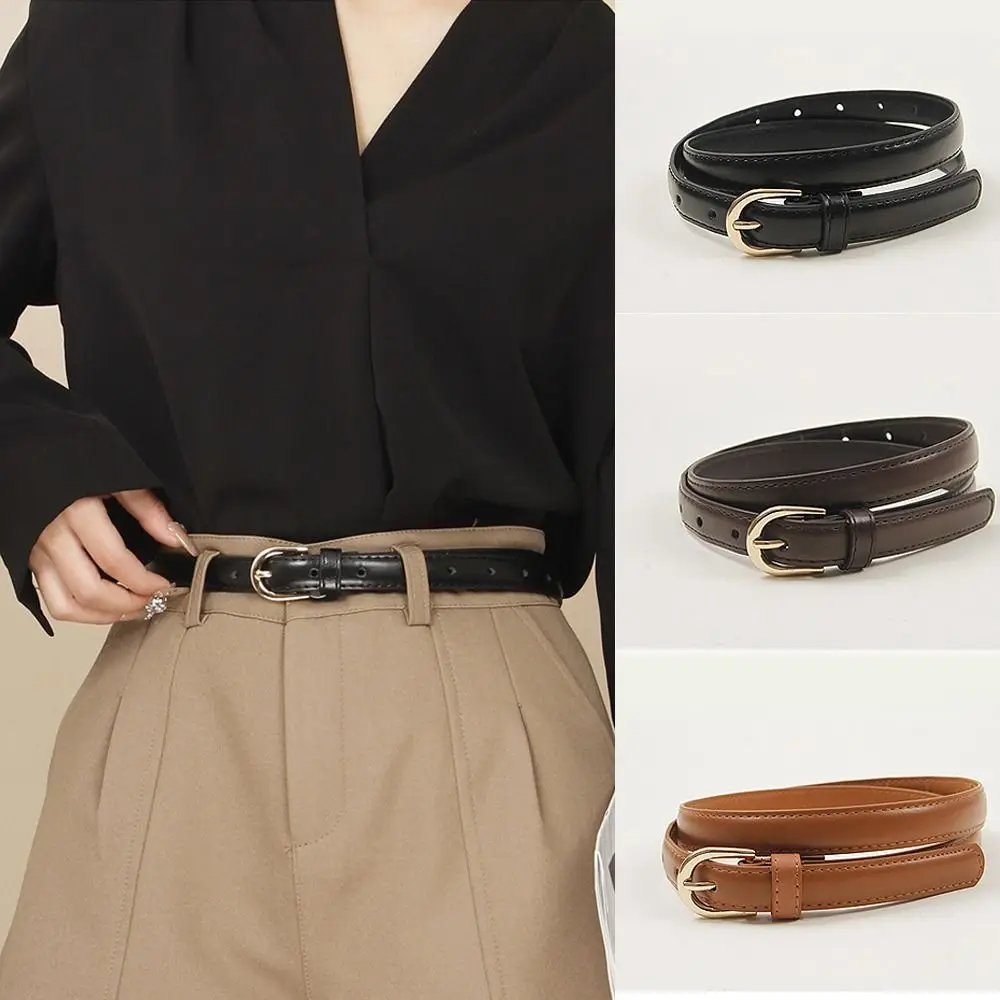 

Dresses Decoration Women's Pin Buckle Belt Versatile Fashion Thin Waistband Waist Belt