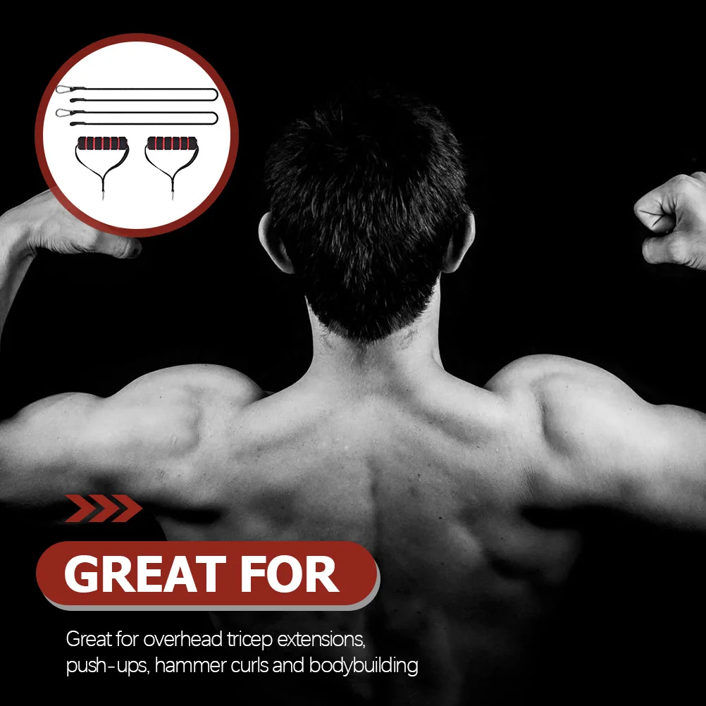 1 مجموعة من حبل سحب الصدر حزام تدريب العضلات المتين للمنزل الصالة الرياضية تجريب الظهر الكتف الذراع البطن ممارسة اللياقة البدنية الفرقة