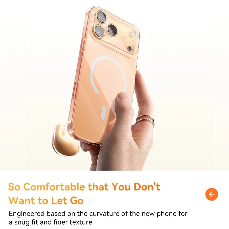 Baseus Magnetic Clear Case for iPhone, MagSafe Compatible 2