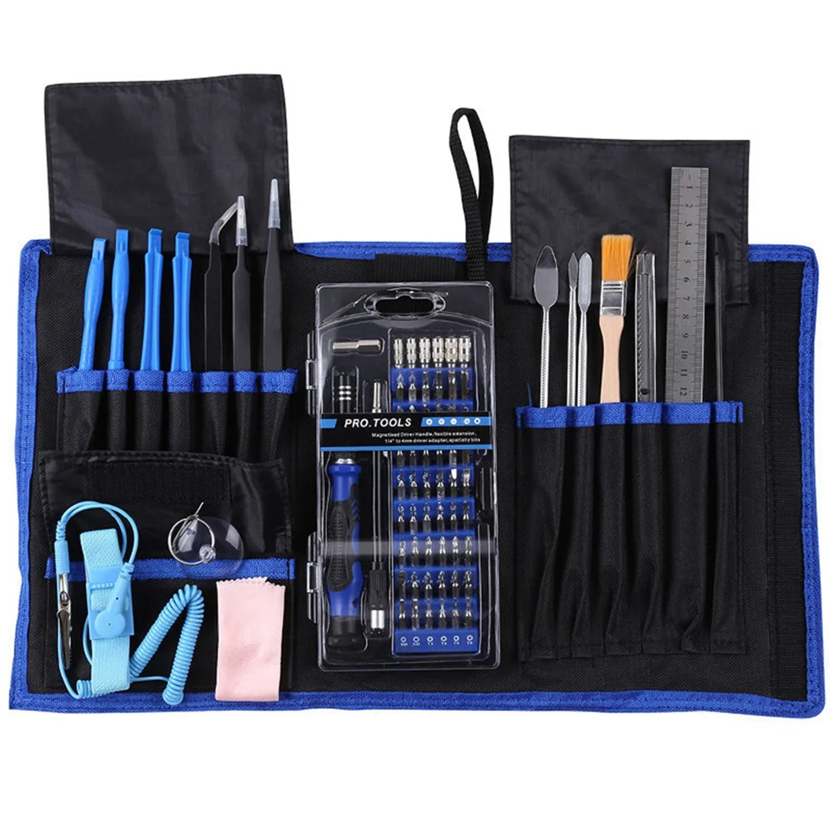 Multifunctional Screwdriver Portable Cloth 80-In-1 DIY Disassembly Mobile Phone Computer Maintenance Tool Batch Set