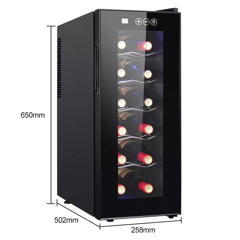 Wine Cooler 32L 12 Bottles Wine Refrigerator Cabinet Fridge Freestanding