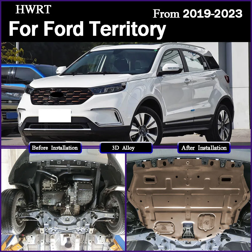 

Front Under Engine Cover For Ford Territory 2019-2023 1.5T Guard Plate Skid Plate Car Engine Protection Panel Mudguard