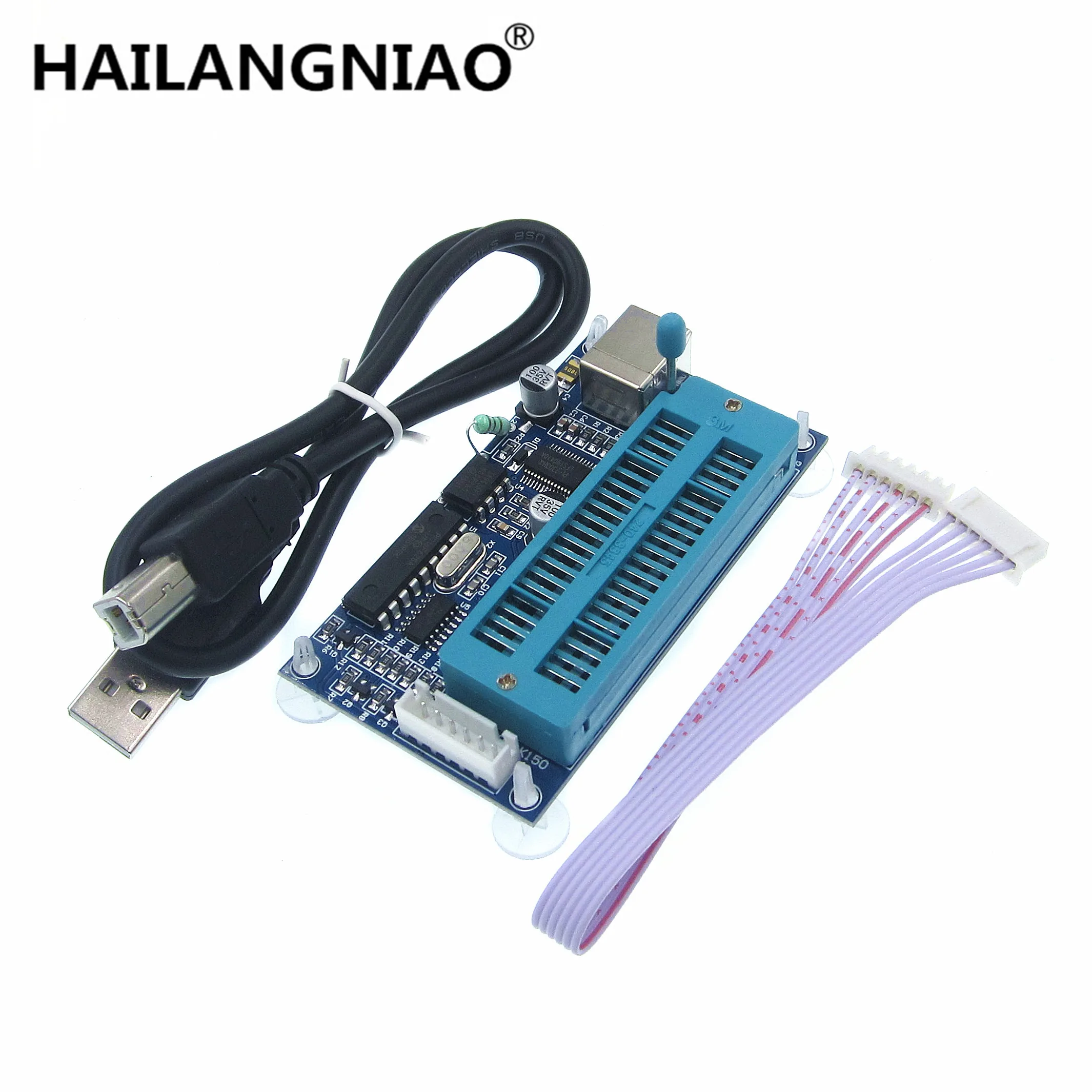 

10pcs PIC K150 Programmer USB Automatic Programming Develop Microcontroller + USB cable