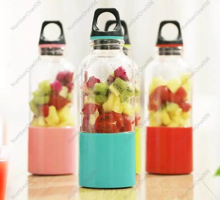 500ML Portable Electric Juicer Cup USB Rechargeable Vegetables Fruit Juice Maker Bottle Juice Extractor Blender Mixer