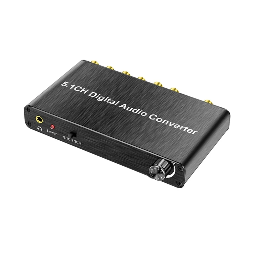 

5.1CH Digital Audio Converter SPDIF Input To 5.1 Channel Audio Digital Sound Decoder Converter Compatible For DOLBY Decoding