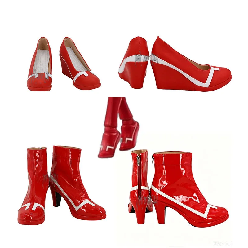 2 Styles ZERO TWO Code:002 Customizable Anime Cosplay High Heels Shoes Boots for Costumes