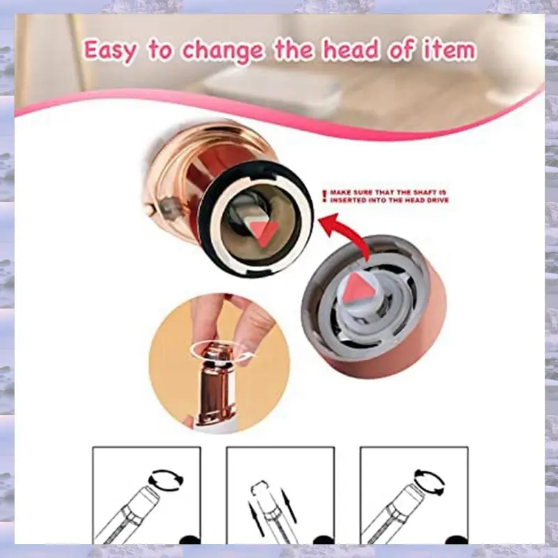 2025-8X رؤوس بديلة، رؤوس بديلة لإزالة شعر الوجه للنساء من الجيل 2