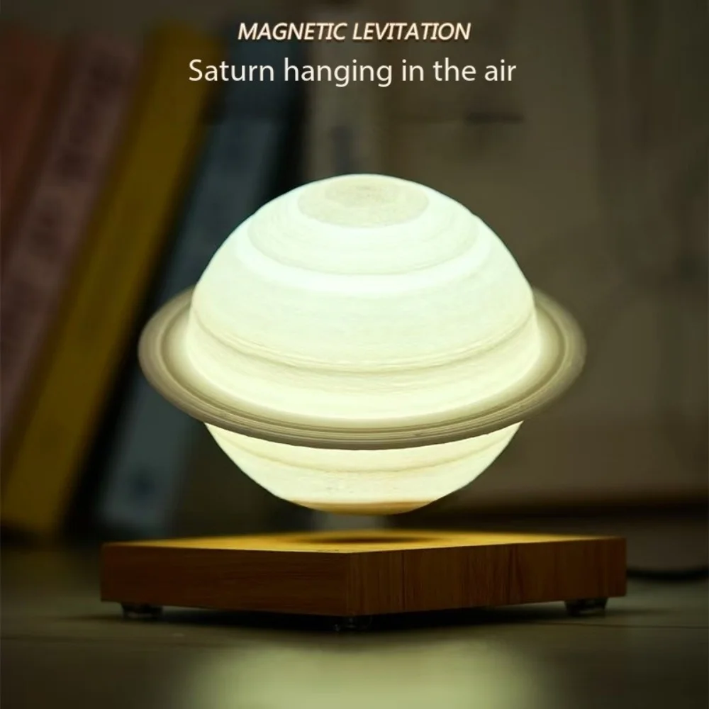 Magnetic levitation dreamy Saturn moonlight night light, ornaments, birthday gifts, holiday parties, technology changes life