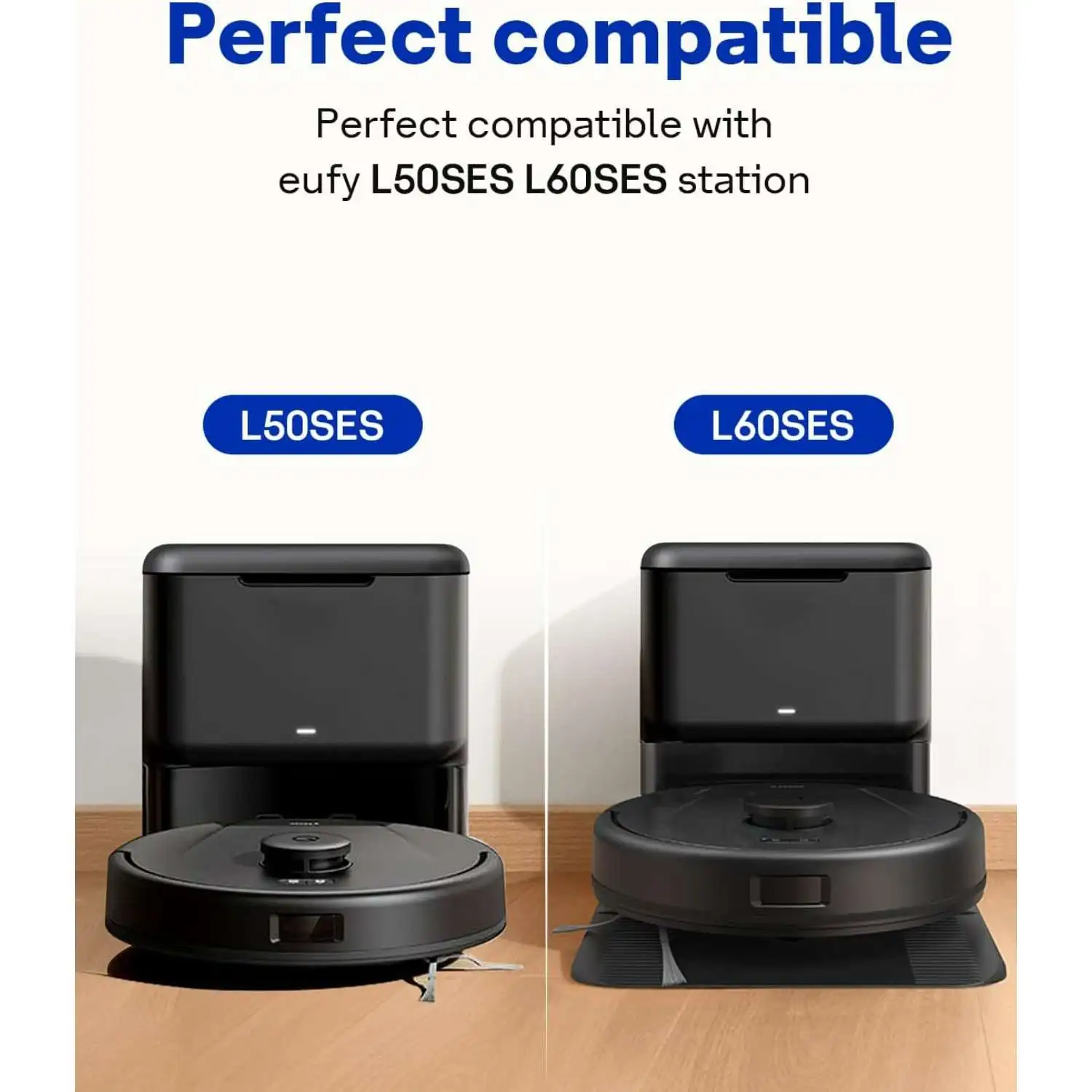 Vacuum Cleaner Bags for Eufy Clean L60 SES / L60 Hybrid SES / L50 SES Conga 2299 Robot Vacuum Cleaner Self-Empty Station