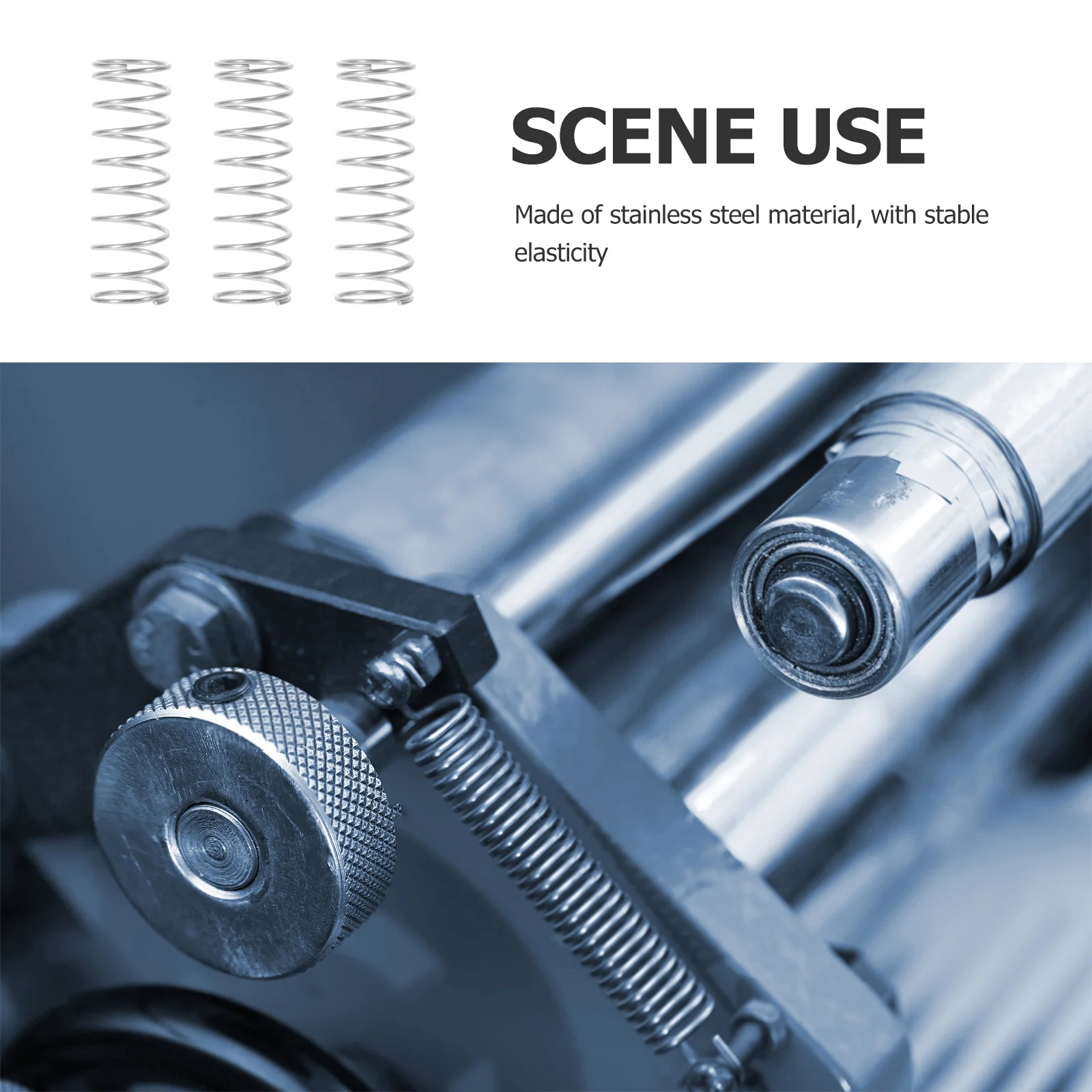 

10Pcs Stainless Steel Compression Springs Heavy Duty Shock Absorption for Devices Home Repairs Mechanical Compression Springs