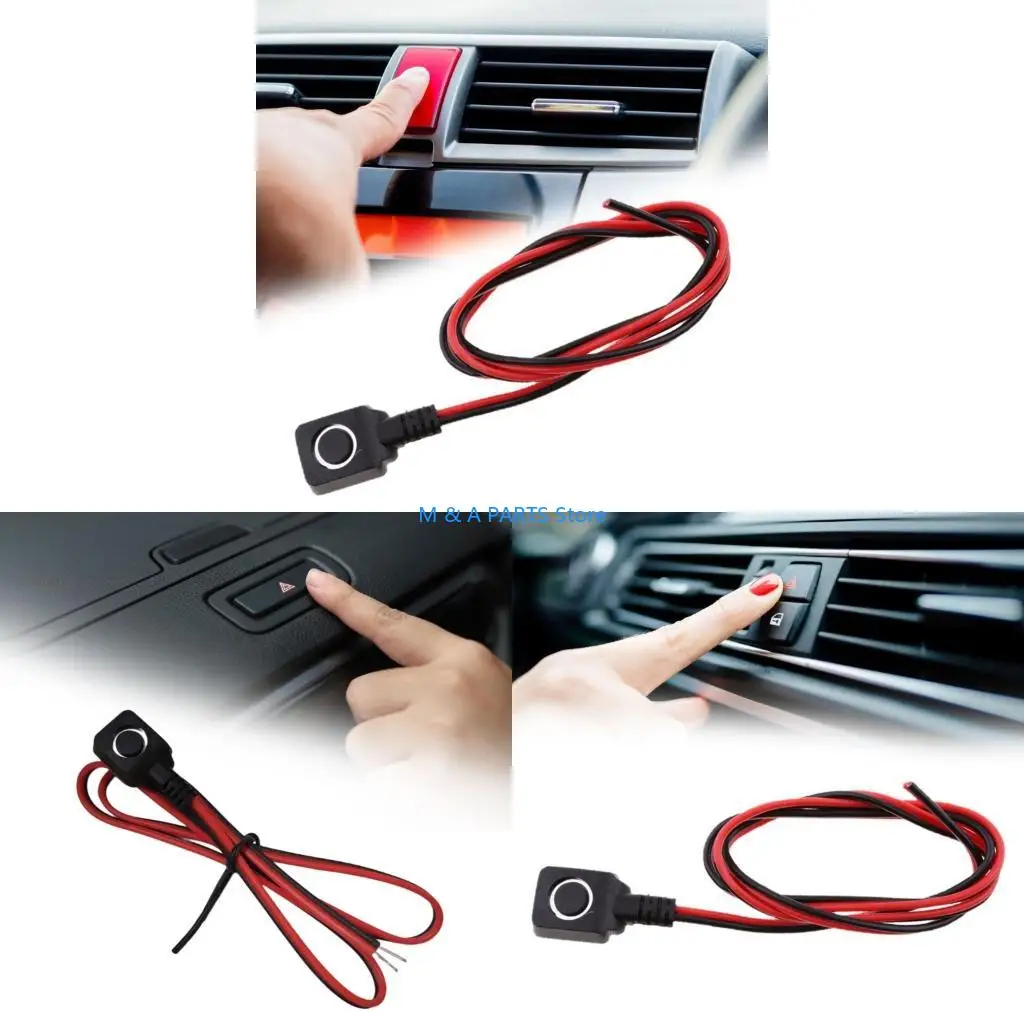 U1JF Universal Emergency Warning Reset Switches Convenient Panics Button For Vehicle Security System Easy Installation