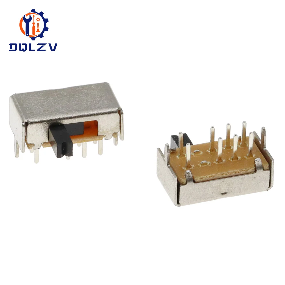 SK23D07 SK23D07VG4 8 Pin PCB 3 Position 2P3T DP3T Miniature Slide Switch Side Handle High 4mm