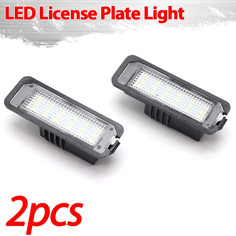 DC12V LED License Number Plate Light Lamp LED White Light For VW Passat B6 CC Eos Golf 4 5 6 7 MK7 Polo Superb Seat Leon Altea