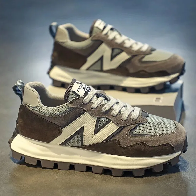 أحذية الجري الرجالية، شبكة قابلة للتنفس، زيادة ربيع الخريف، أحذية رياضية كاجوال، نعل خارجي مطاطي، نعل داخلي من البولي يوريثان، أحذية للبالغين #3