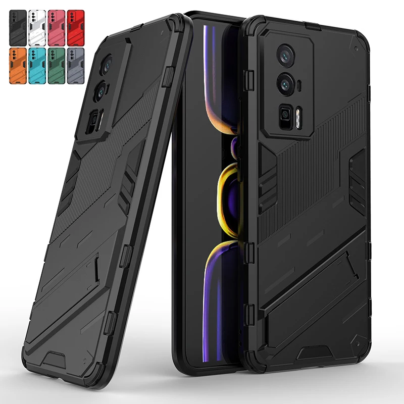 Voor Xiaomi Poco F5 Pro Case Cover Poco F5 F 5 Pro Capas Telefoon Bumper Achterkant Kickstand Schokbestendige Houder Cover Poco F5 Pro Fundas