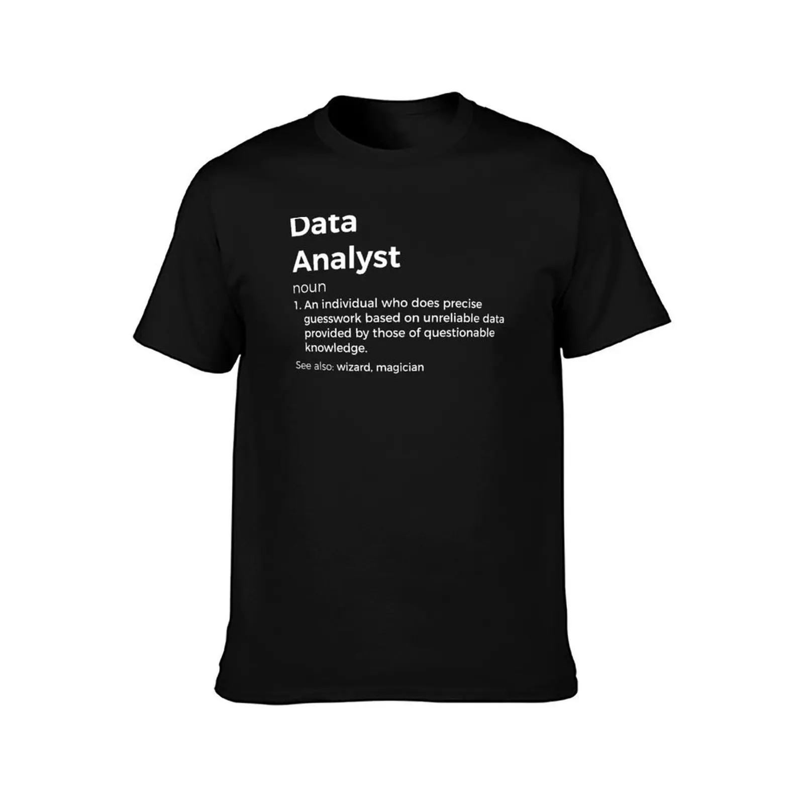 Kaos Definisi Analis Data kaos katun cetak kustom kaos pria kaos desainer pria