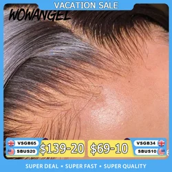 WOW ANGEL HD Lace 5x5 6x6 13x4 13x6 HD Lace Frontal Only Melt Skin Straight Hair Pre Plucked invisible HD Lace Closure Only