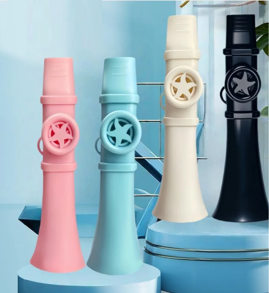 Flauta Kazoo Portátil de ABS, Fácil de Aprender, con Cordón, Instrumento Musical Imprescindible para Fiestas, Ideal para Adultos, Principiantes y Amantes de la Música