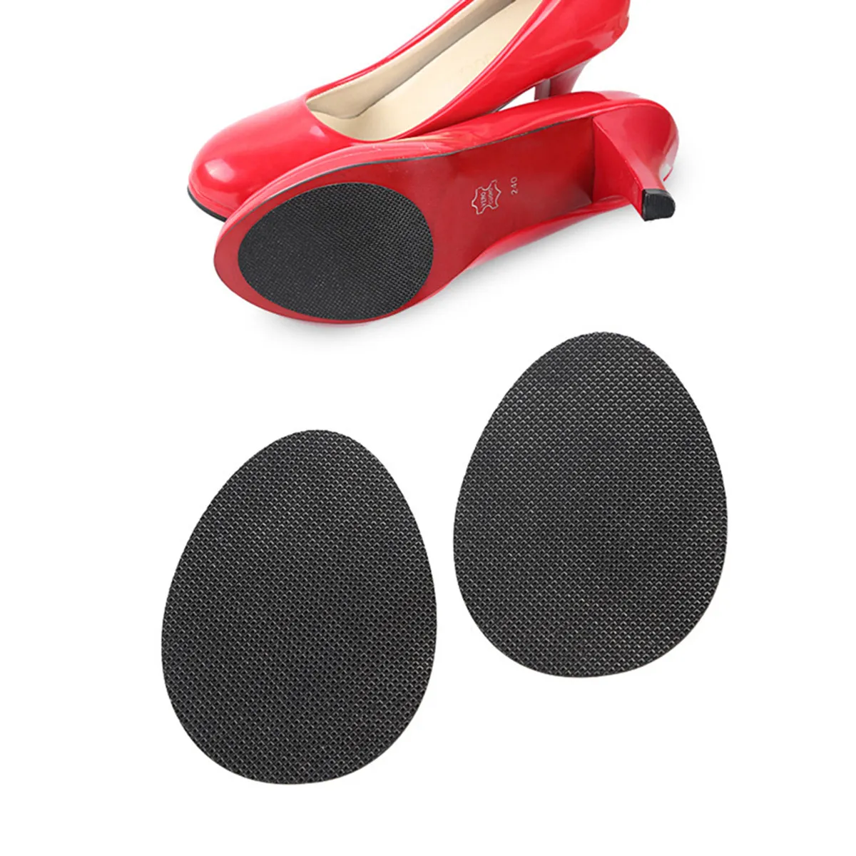 6Pairs Non-Slip Sole Protector Pads Strong Adhesive Backing for High Heels Sandals Booties Boots Ideal Winter Ice Walking