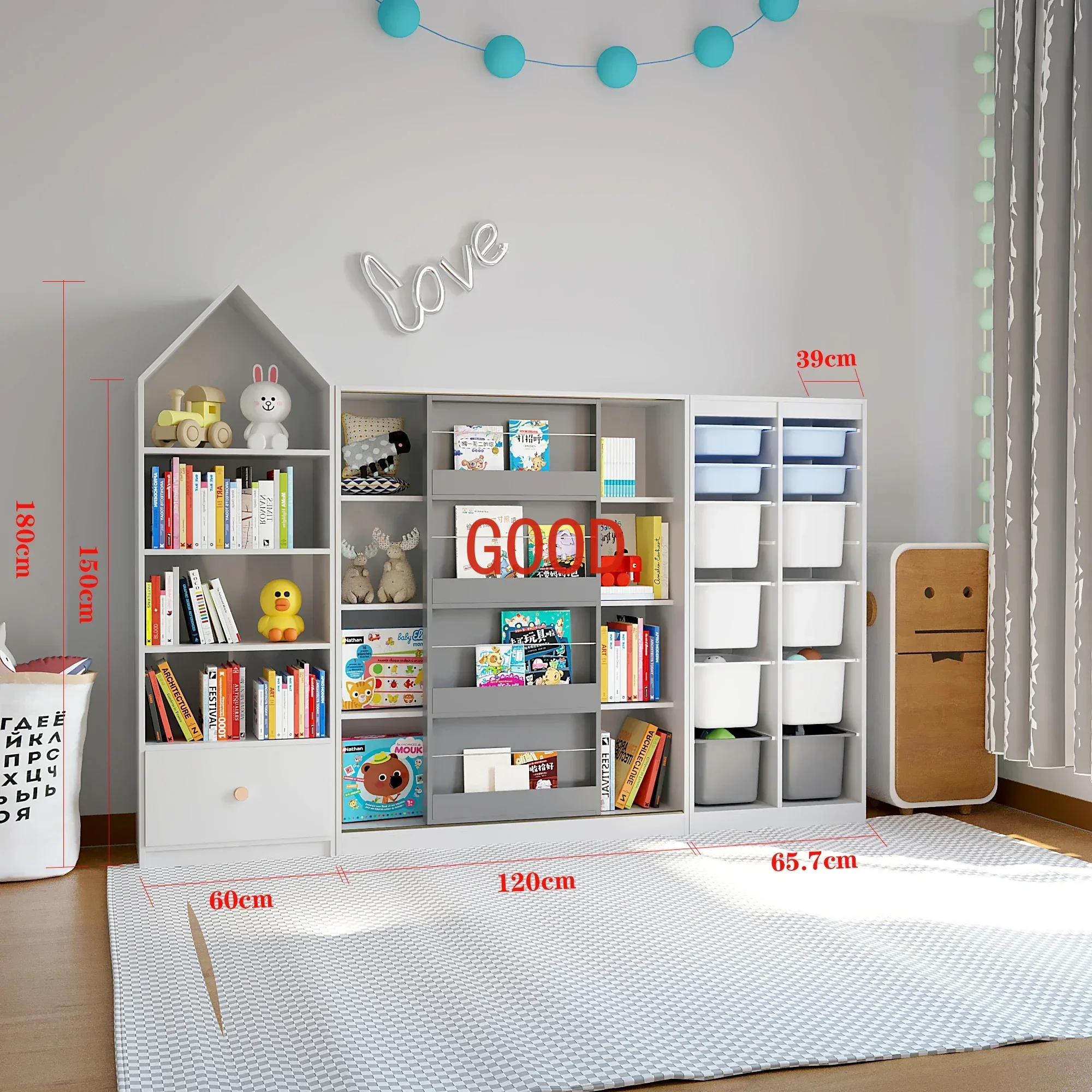 

Solid Wooden Storage Organizer Bookshelf Cd Racks Display Shelf Kids Bookcases Modern Estante Para Livros Furniture LVBC