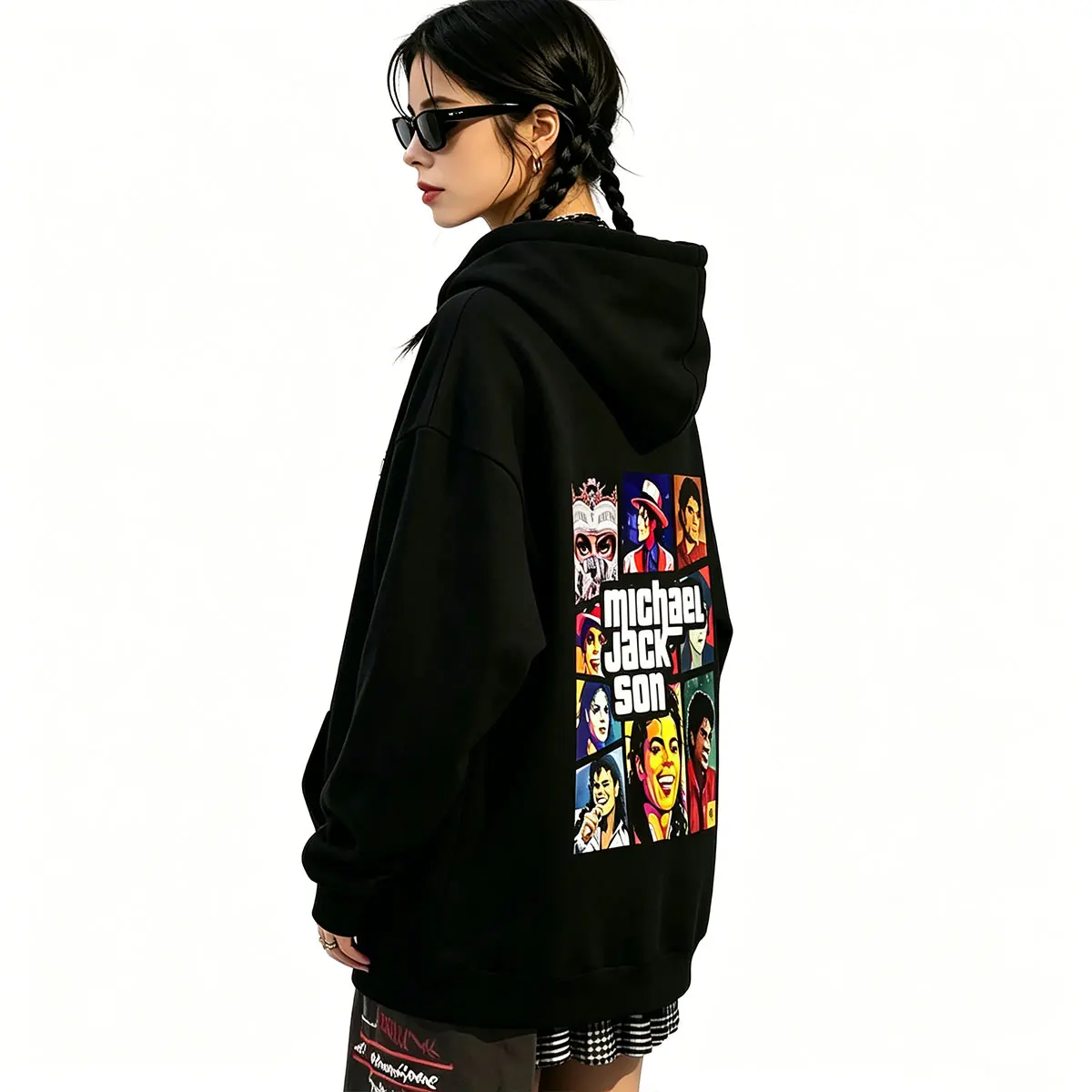 

Michael Jackson Music Album Cover Print Hoodies Men Women Retro Gothic Rock Hooded Sweatshirt Male Oversized Pullover Hoodies