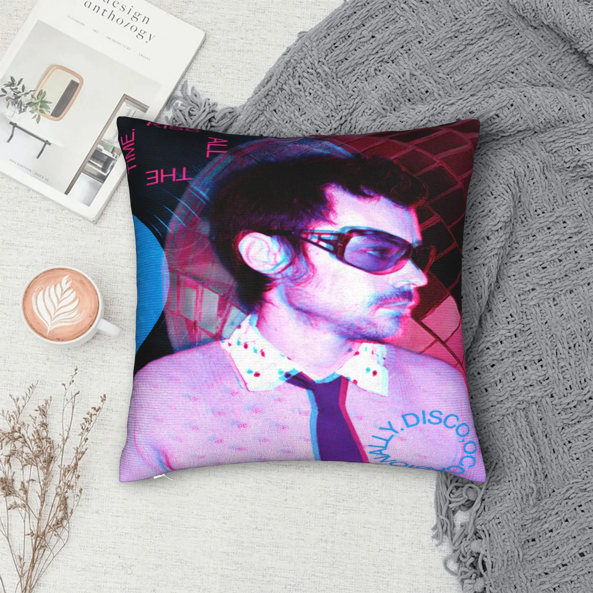 Pillow Case Harrys Styles Kiss All The Time Disco Comfy  Pillow Cover For Sofa Home Decoration Funny Pillowcases